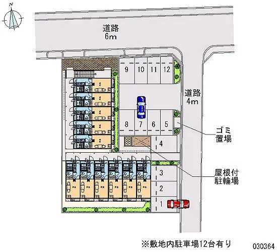 ★手数料０円★大阪市平野区長吉長原西 月極駐車場